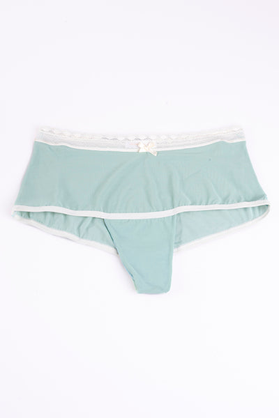 Boxer mesh bies lace MINT