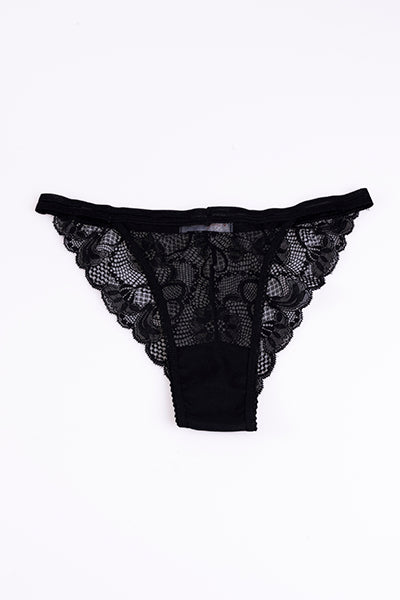 Bikini mesh lace BLACK