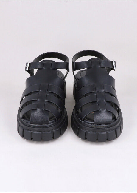 Cangreja Sandals Platform BLACK