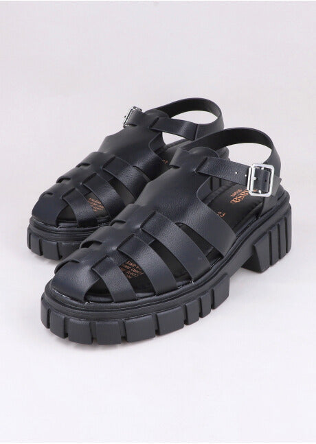 Cangreja Sandals Platform BLACK