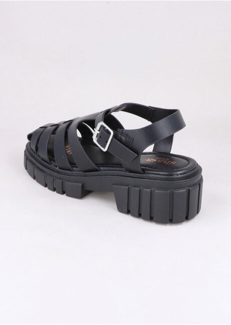 Cangreja Sandals Platform BLACK