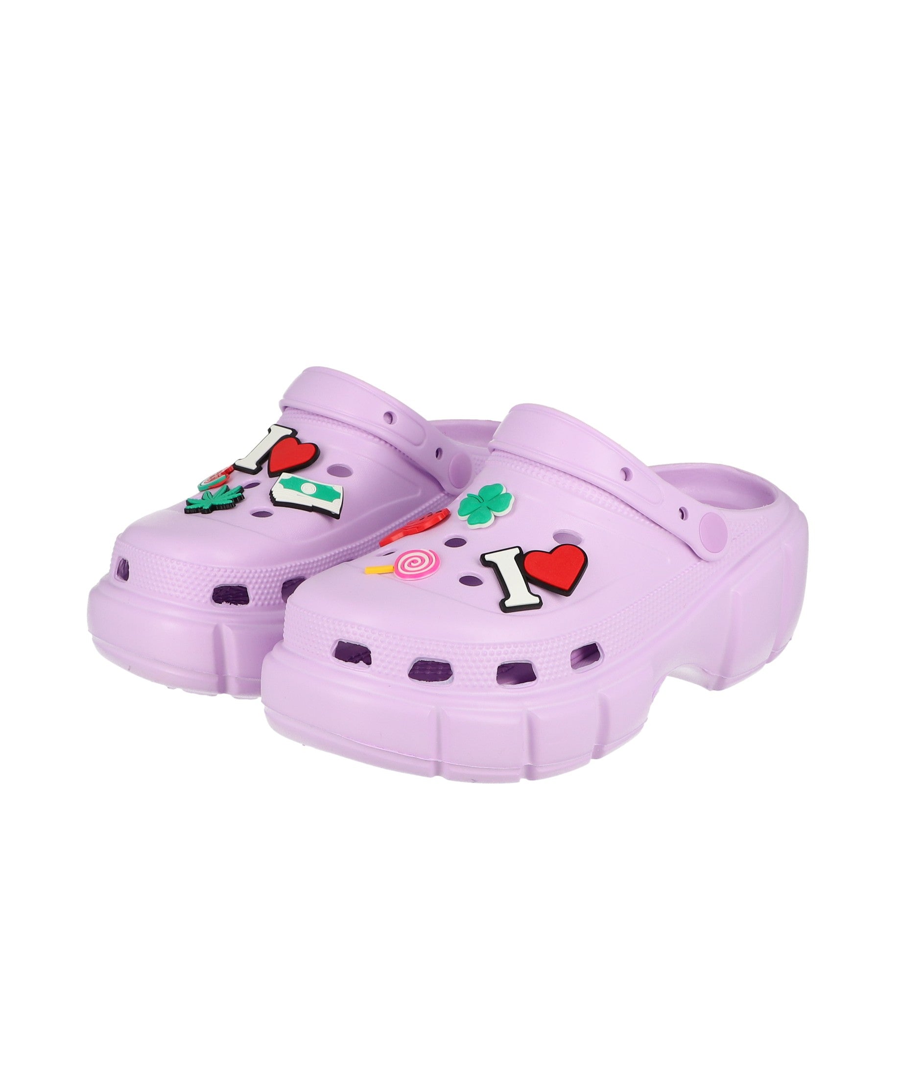 Digade sole ventilation clogs LILAC