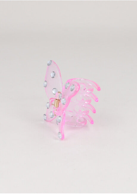 Pinza Mariposa Brillos ROSA