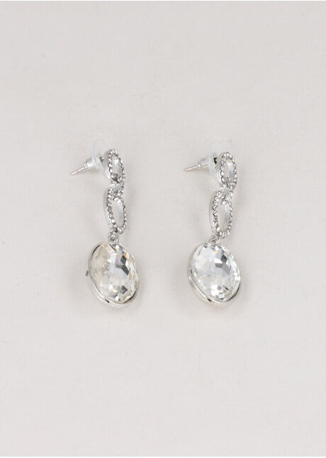 Triple oval earrings shine SILVER