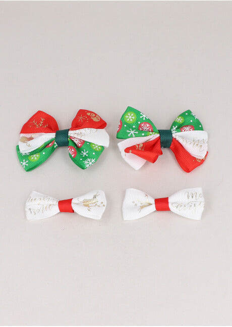 Mushroom Set 2 Christmas pairs WHITE