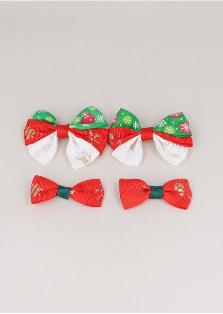 Mushroom Set 2 Christmas pairs RED