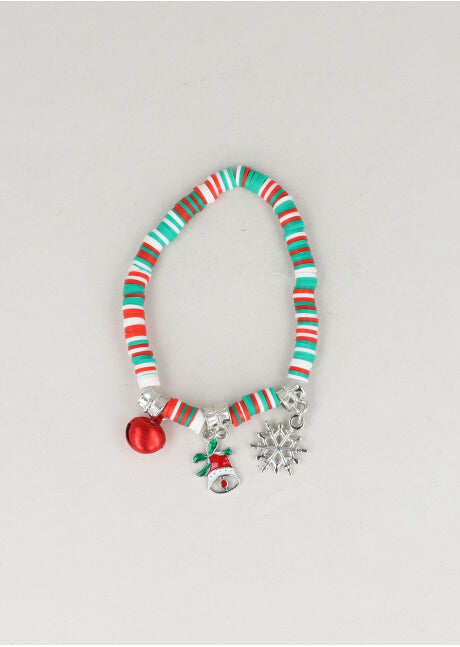 Beads Charms Christmas bracelet SILVER