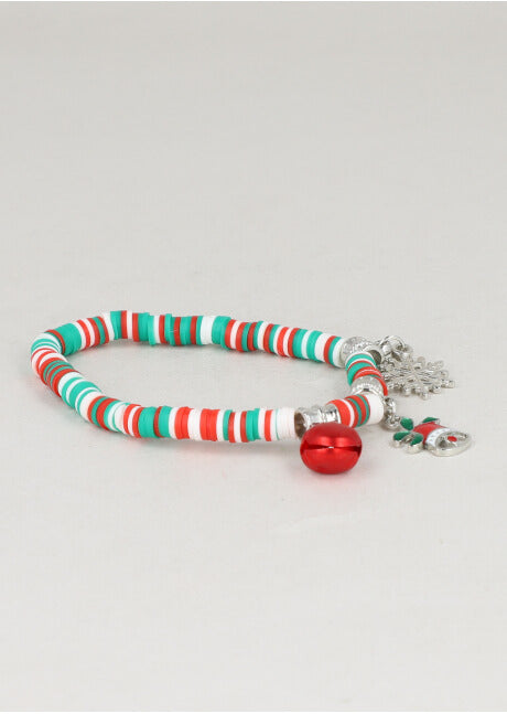 Beads Charms Christmas bracelet SILVER