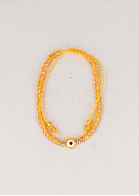 Beads eye bracelet ORANGE