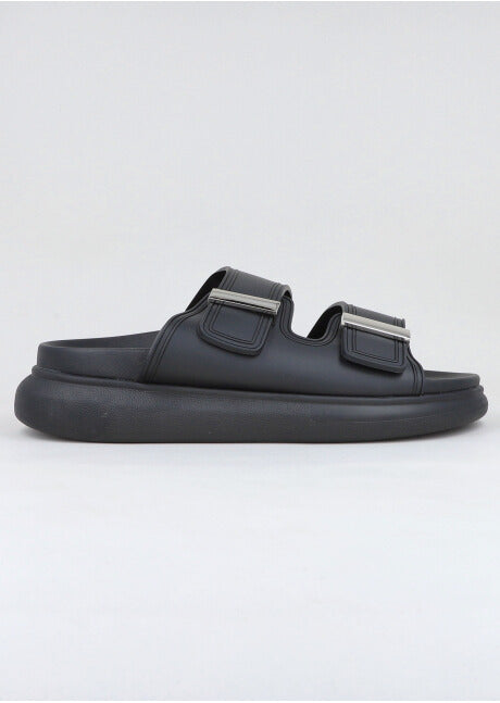 Slide Slid Sandalías Velcro BLACK