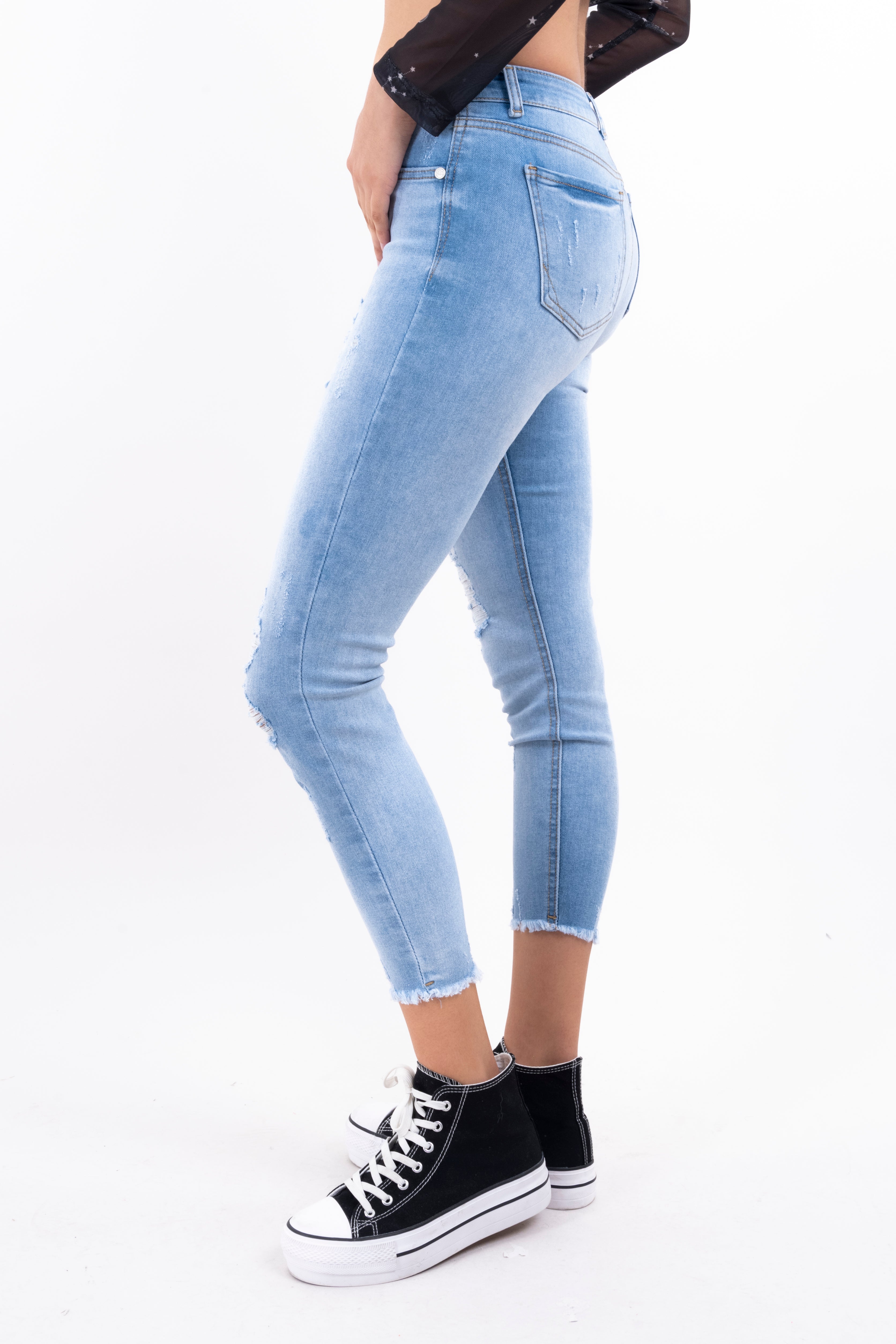 Jeans Skinny destruction Light Wash