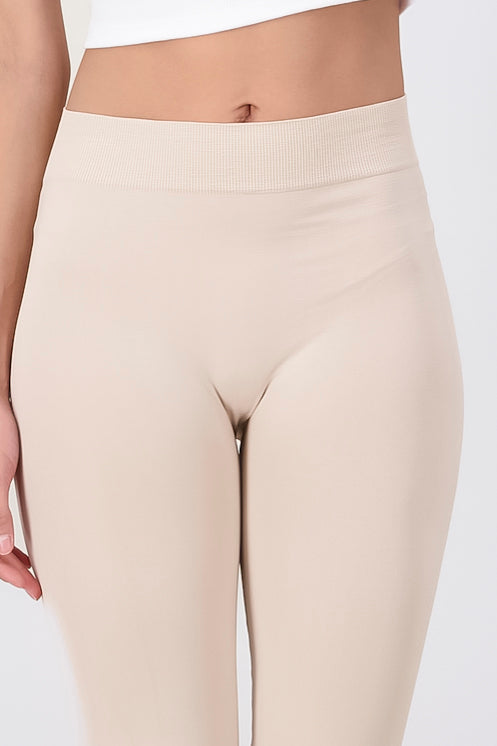 Leggings Seamless Cintura Media NUDE