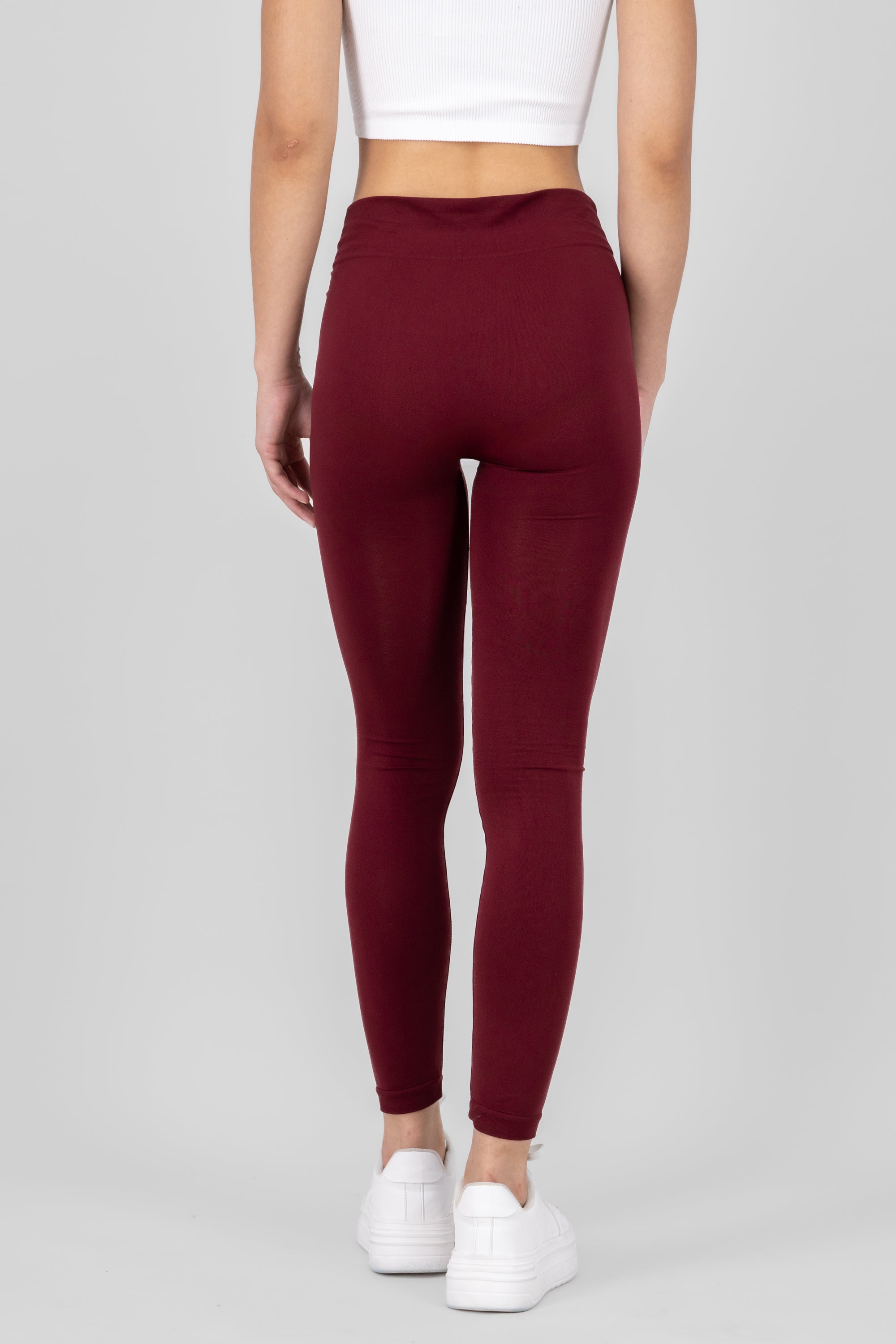Leggings Seamless Media Waist PLUM