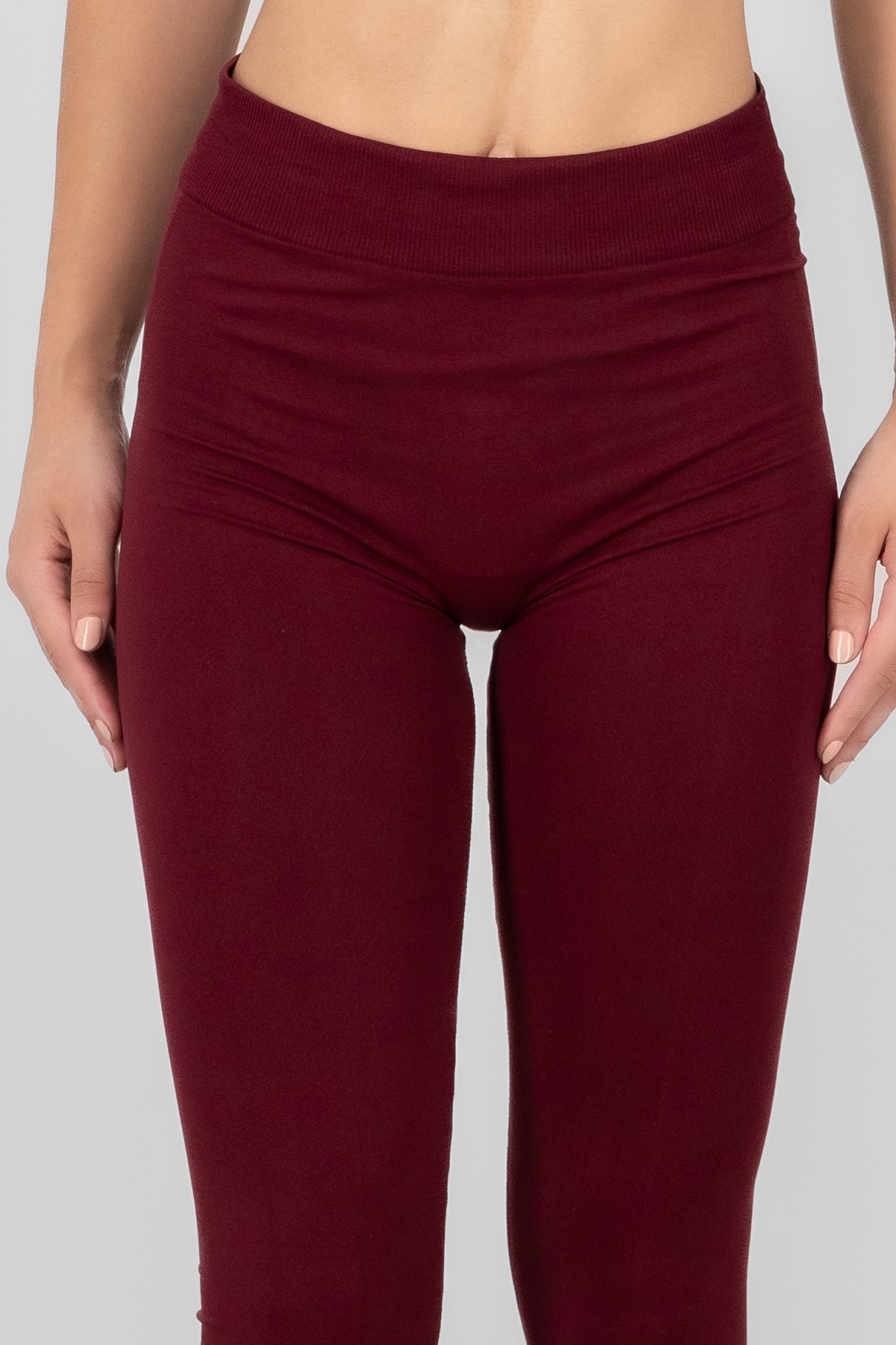 Leggings Seamless Media Waist PLUM