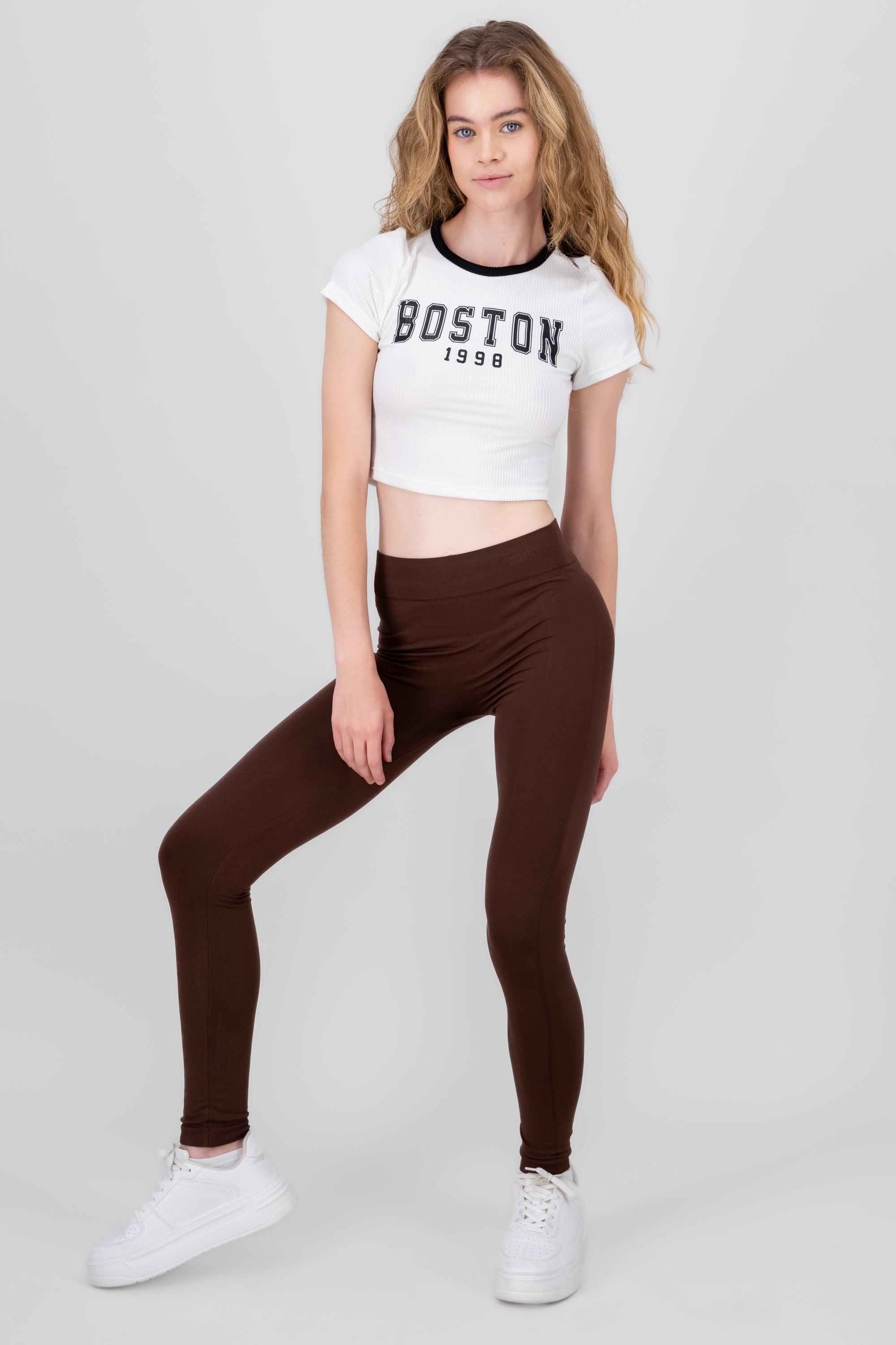 Leggings Seamless Media Waist CHOCOLATE