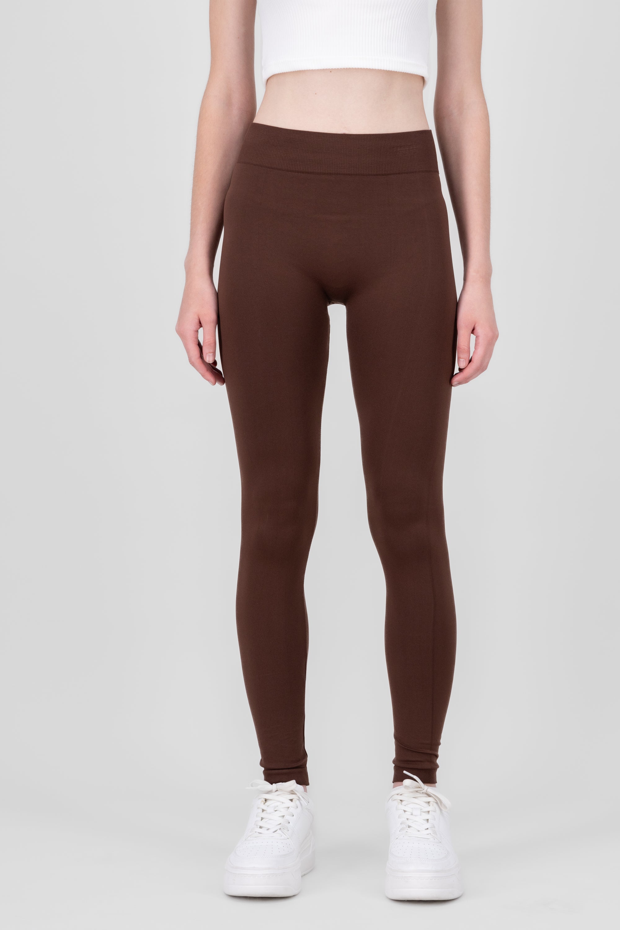 Leggings Seamless Media Waist CHOCOLATE