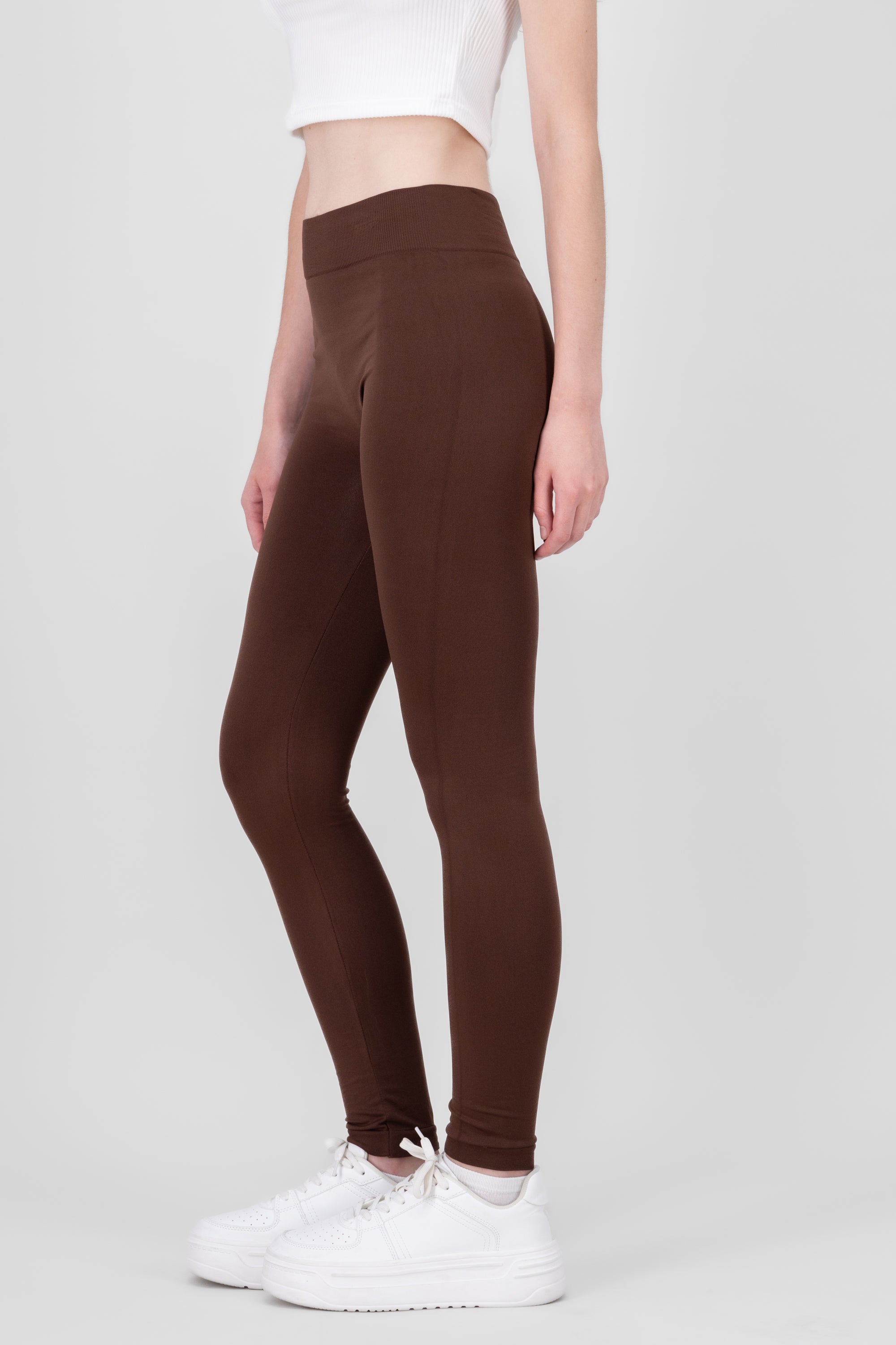 Leggings Seamless Media Waist CHOCOLATE
