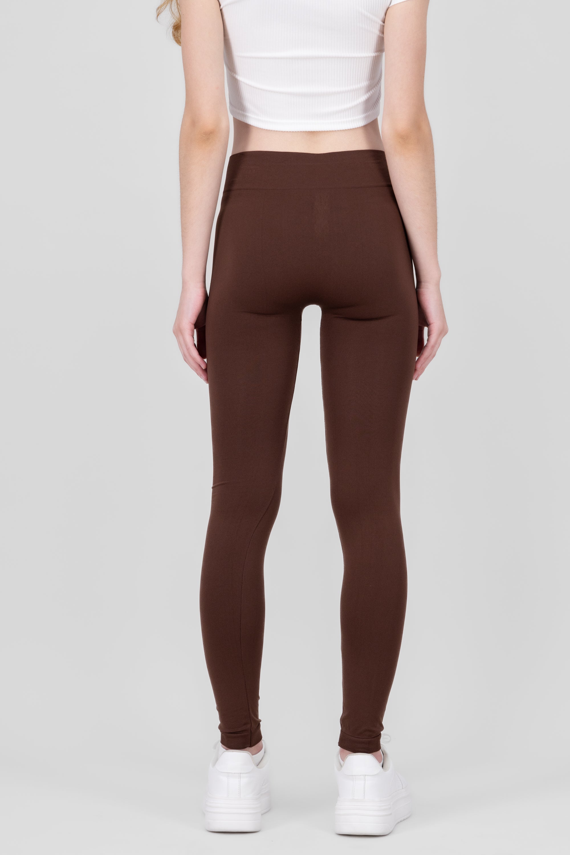 Leggings Seamless Media Waist CHOCOLATE