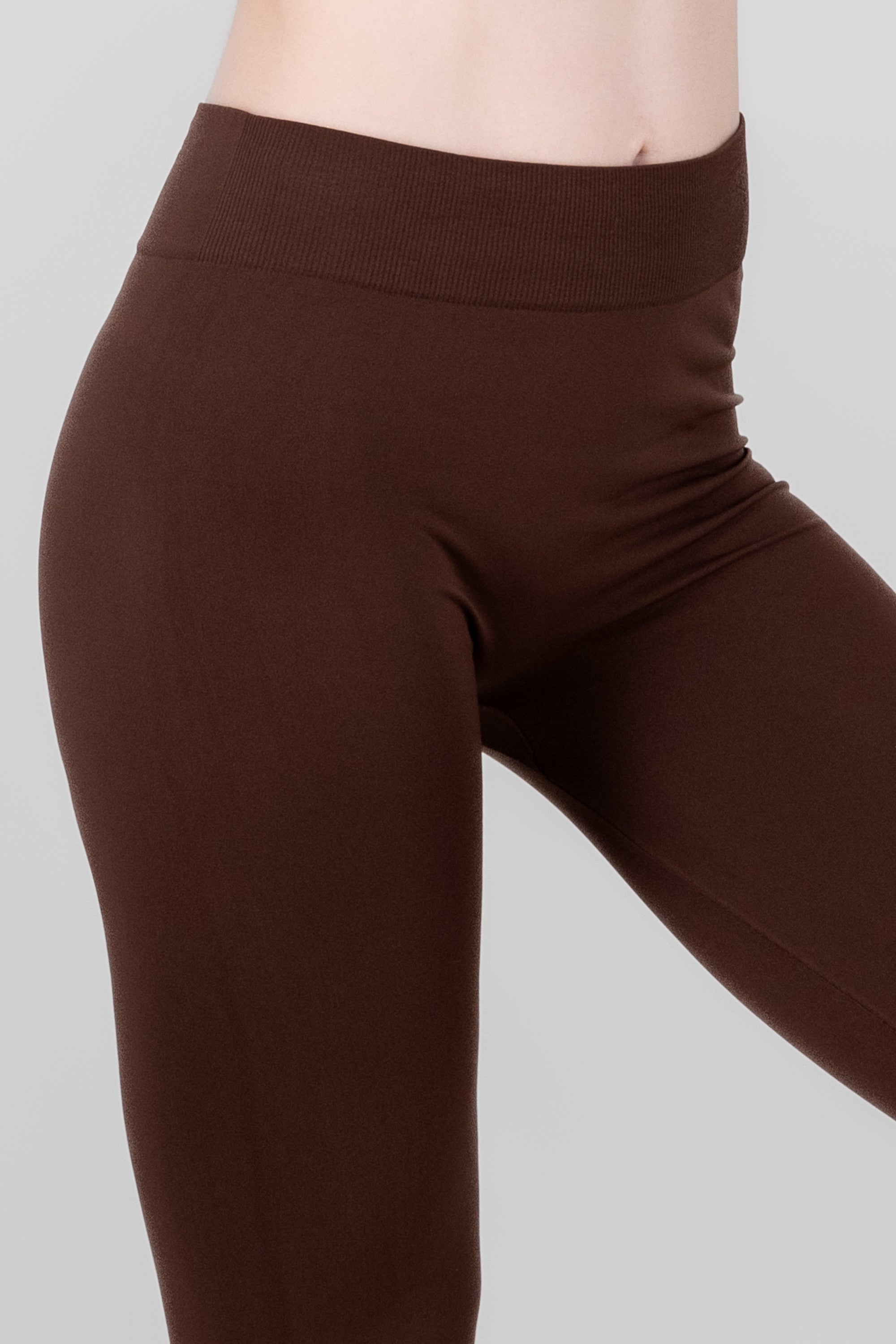 Leggings Seamless Media Waist CHOCOLATE