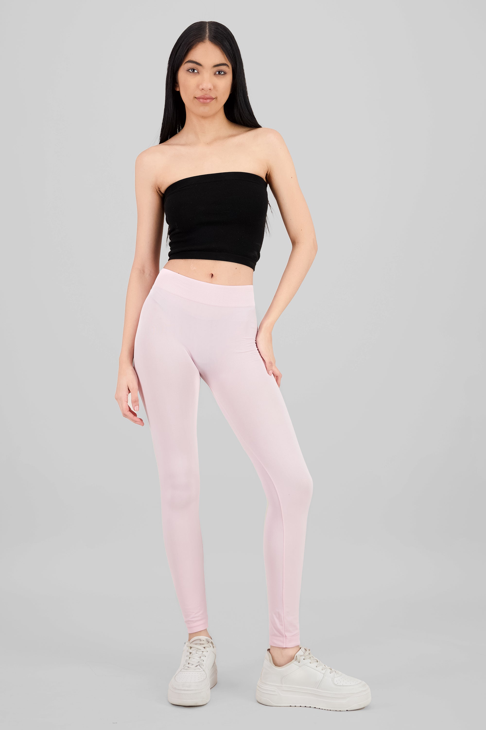 Leggings Seamless Cintura Media ROSA PASTEL