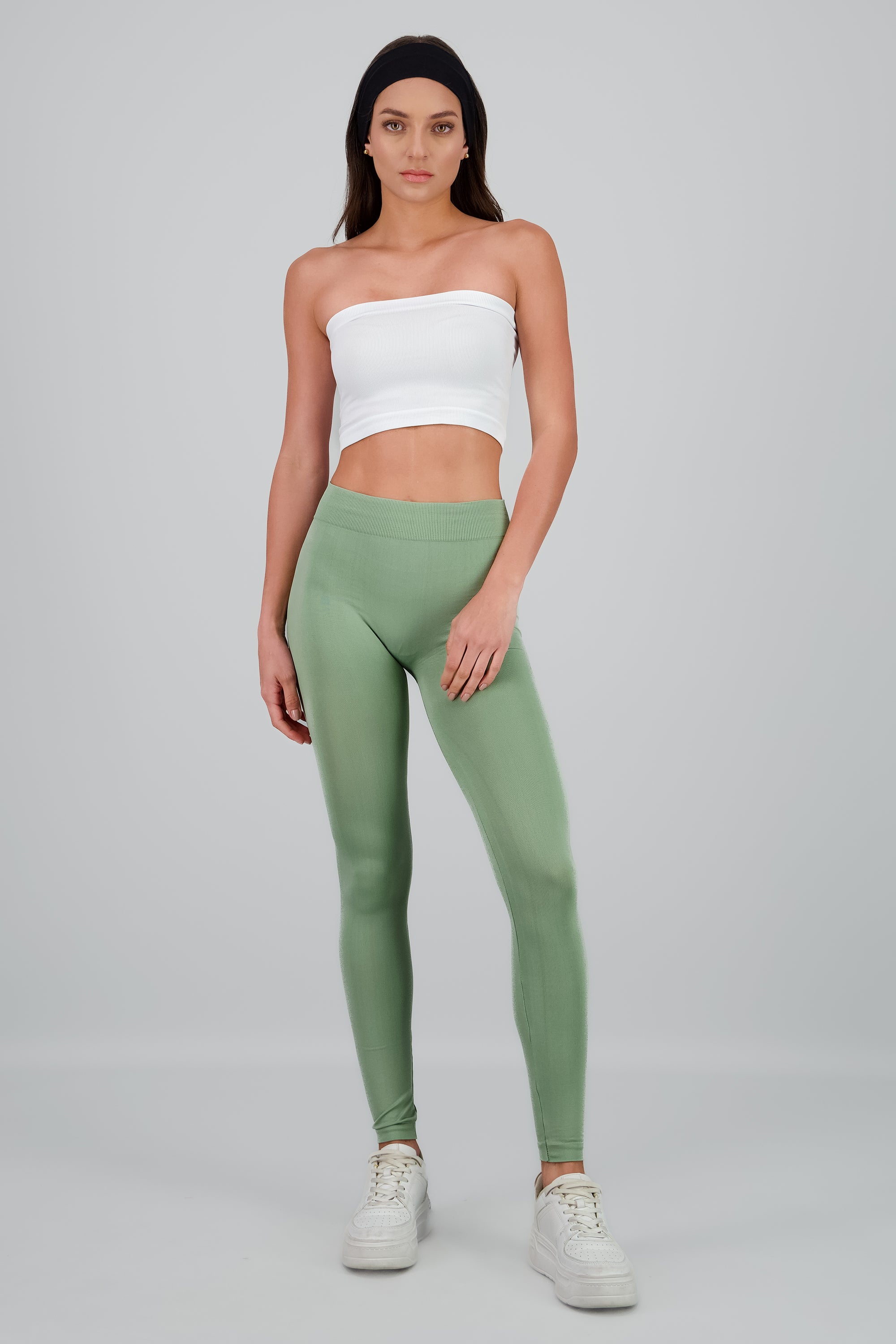 Leggings Seamless Cintura Media VERDE CLARO