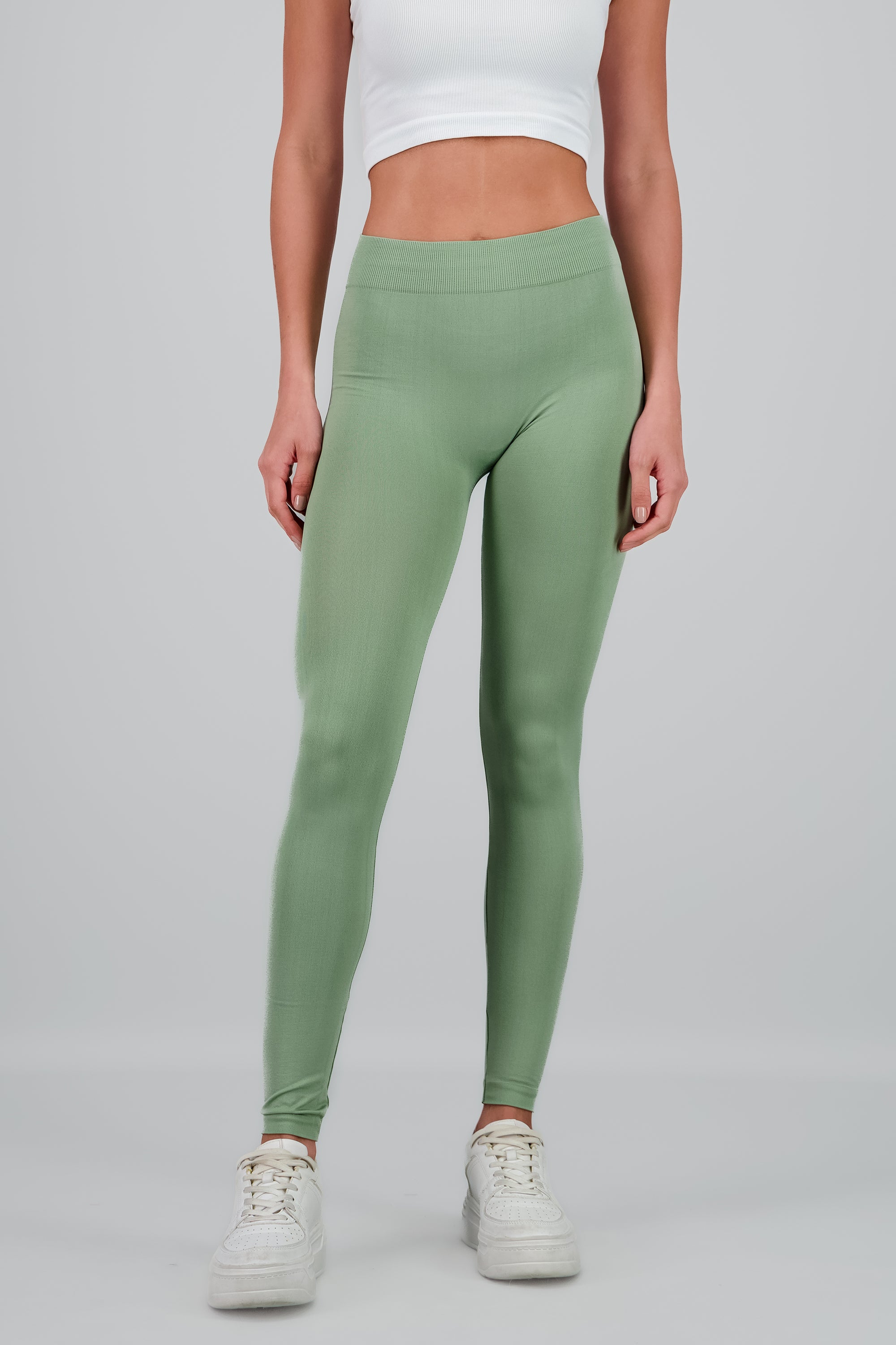 Leggings Seamless Cintura Media VERDE CLARO