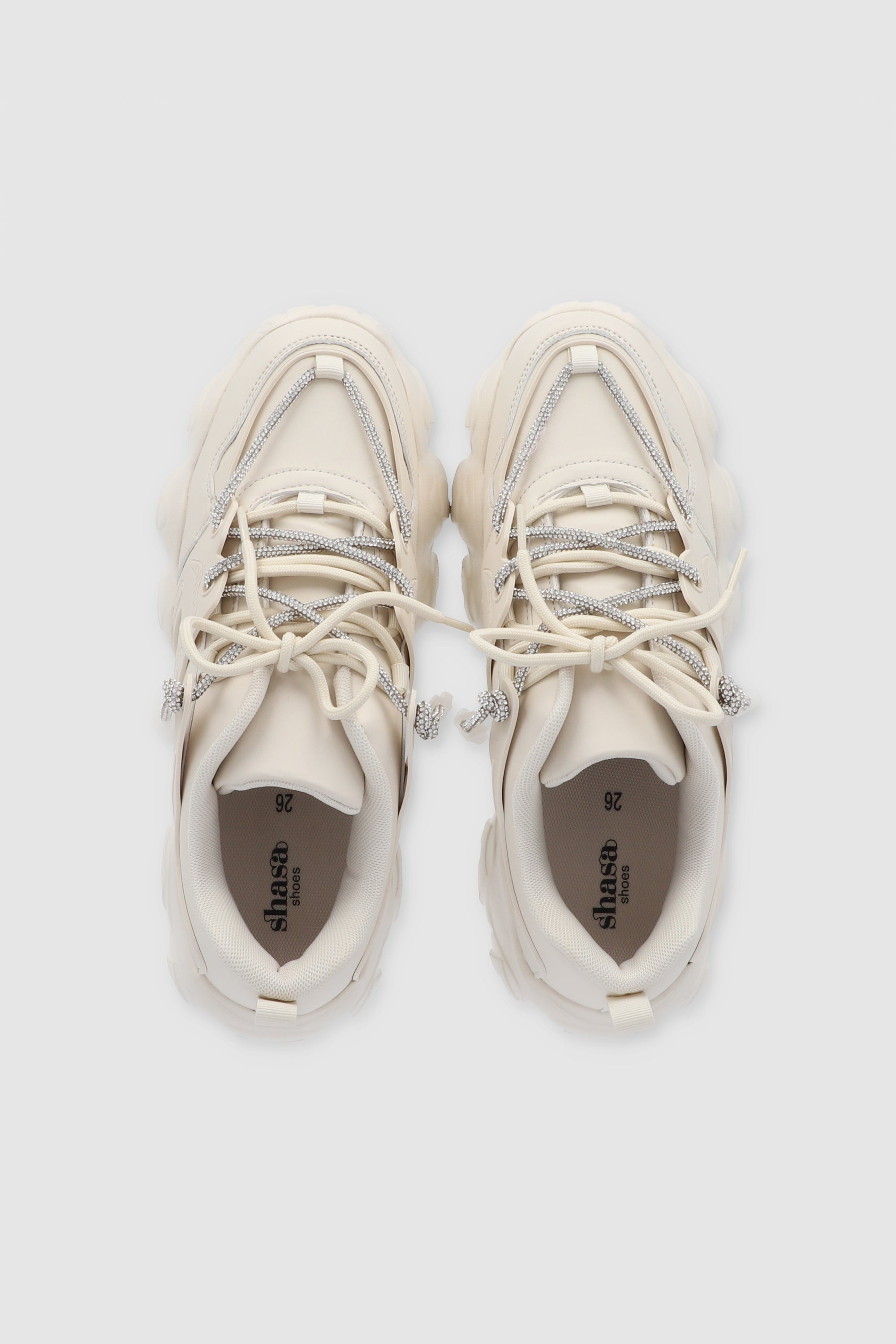 Tenis runner agujetas brillos GRIS