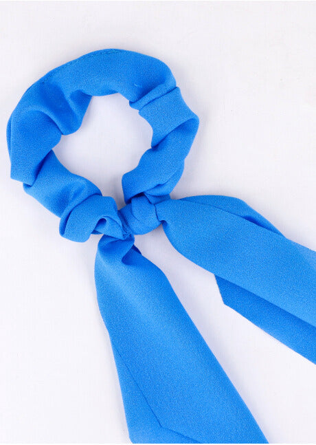 Scrunchie long tapes TURQUOISE