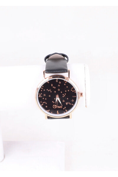 Reloj Analógico Estrellas NEGRO