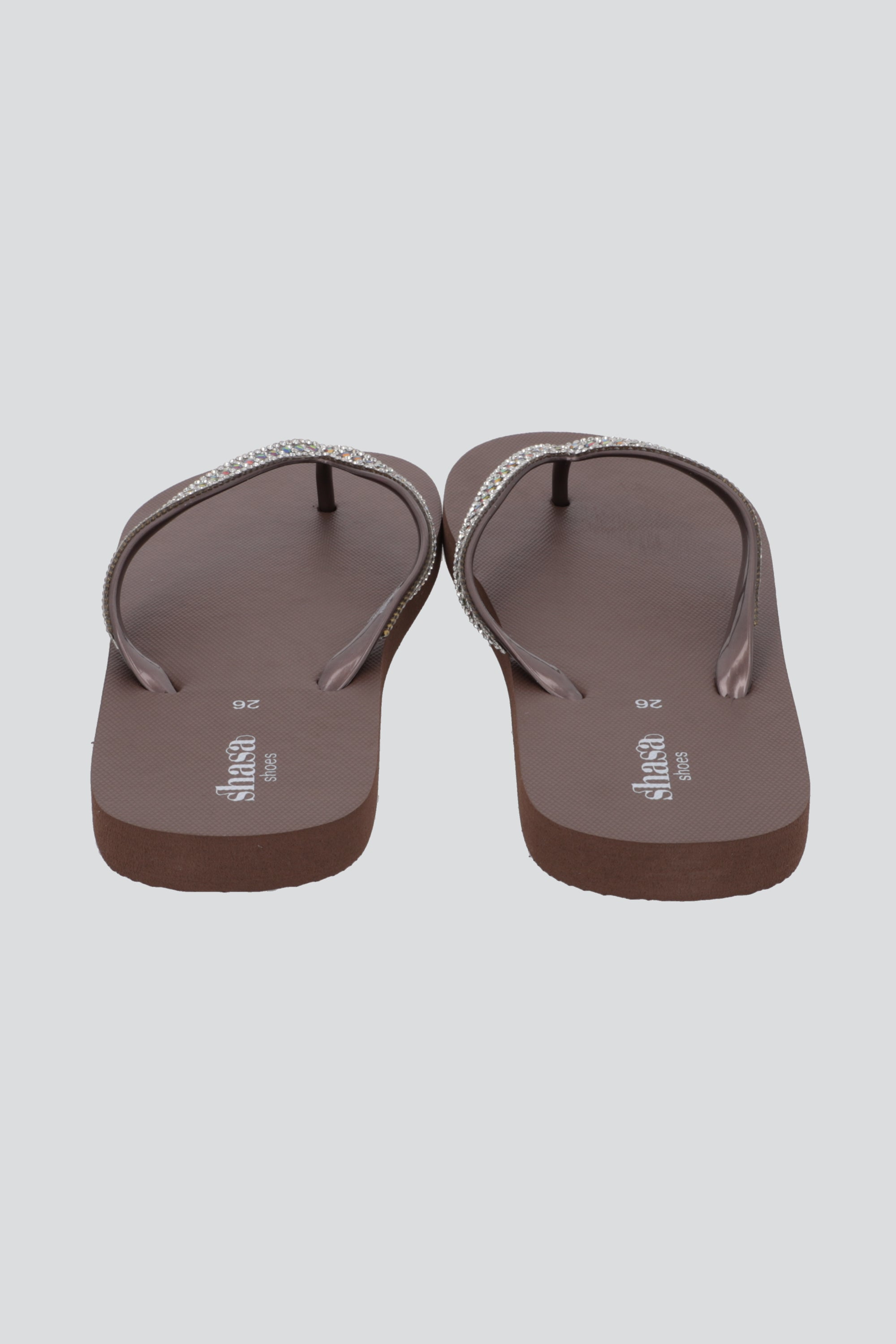 Flip Flop Cintas Brillos CAFE