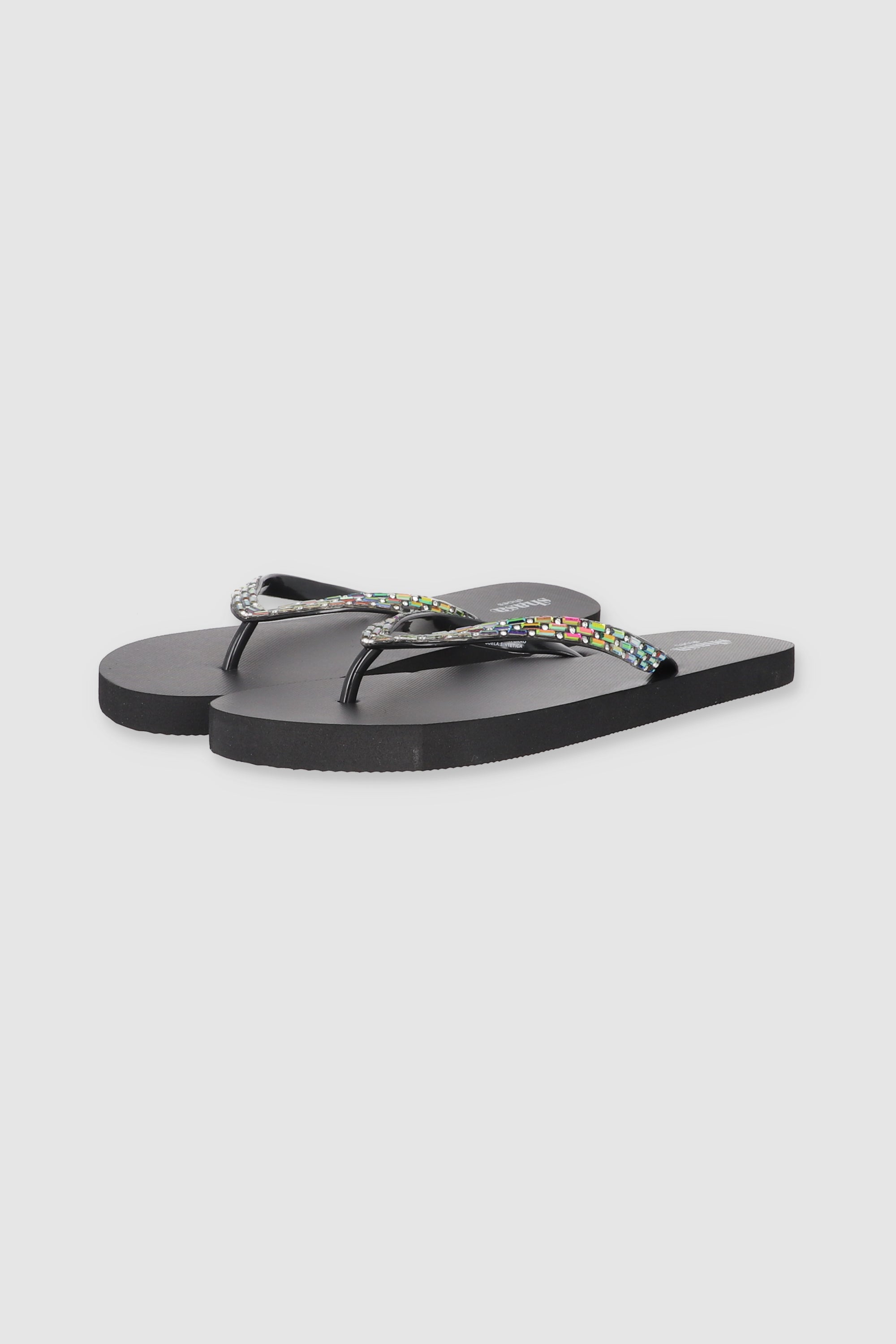 Flip Flop Chinela Brillos Piedras MULTICOLOR