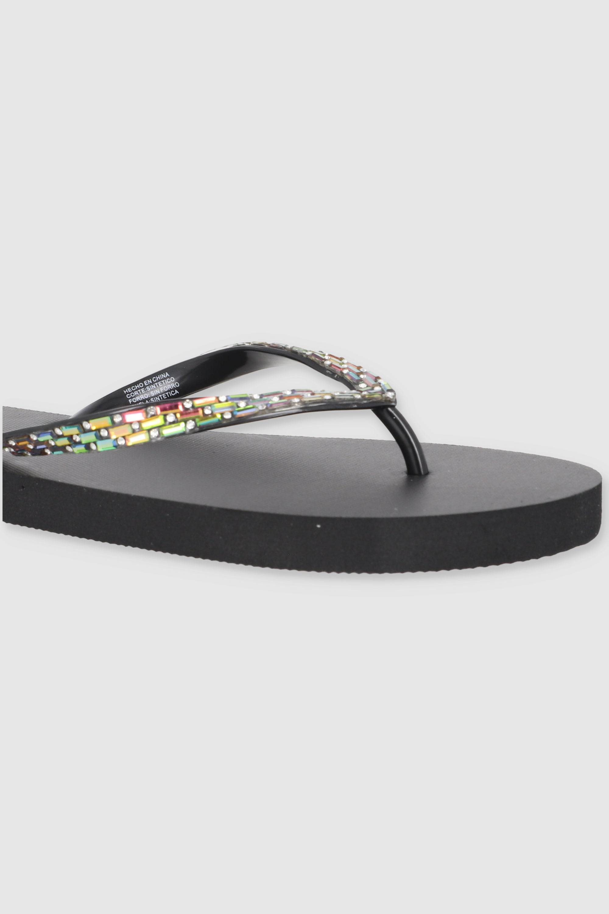 Flip Flop Chinela Brillos Piedras MULTICOLOR