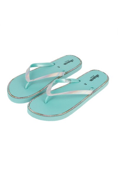 Flip Flops Iridiscentes Brillos AZUL CIELO