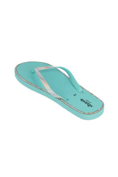 Flip Flops Iridiscentes Brillos AZUL CIELO