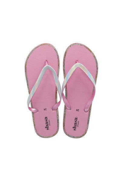 Flip Flops Iridiscentes Brillos ORO ROSA