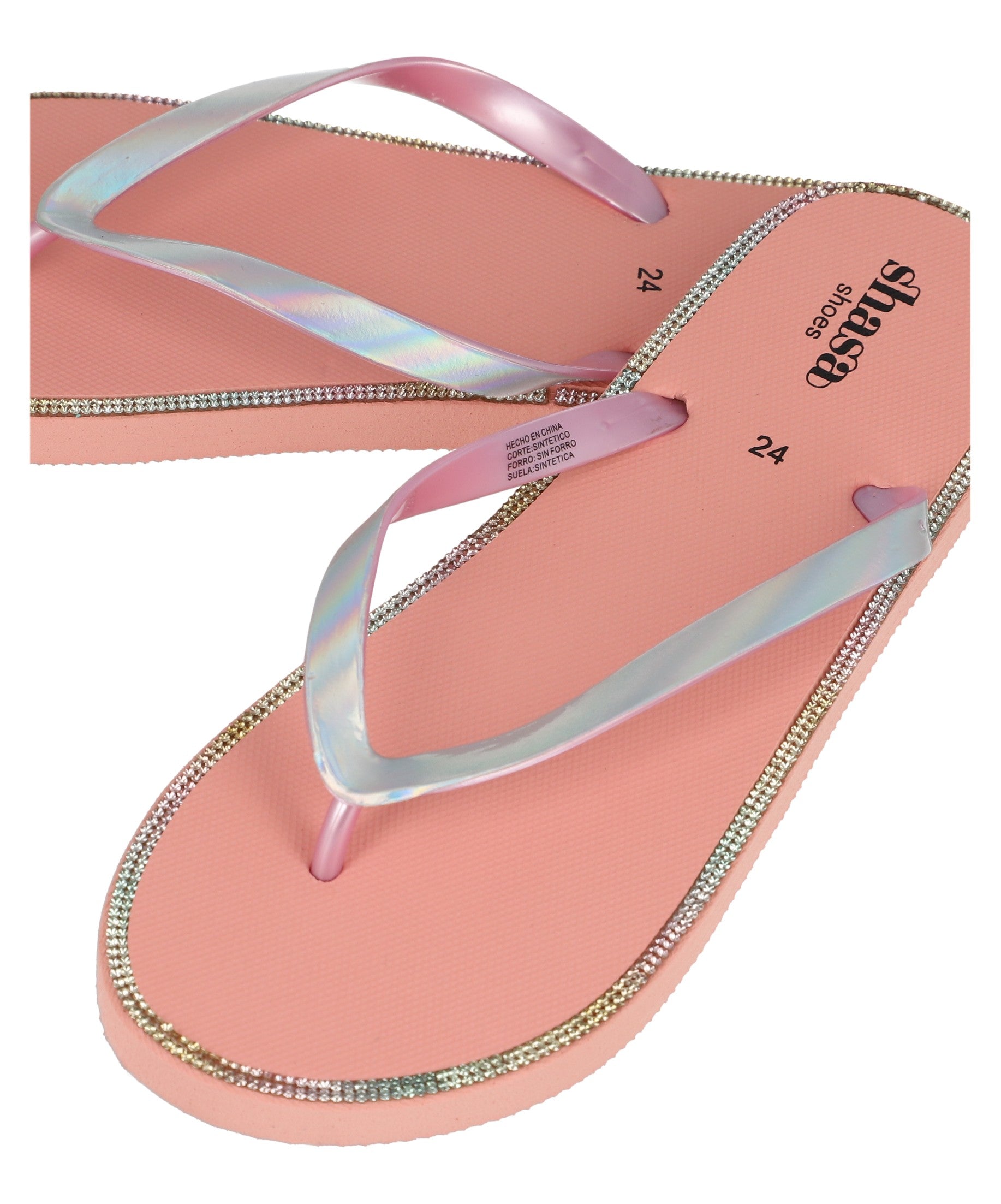 Flip Flops Iridiscentes Brillos ROSA