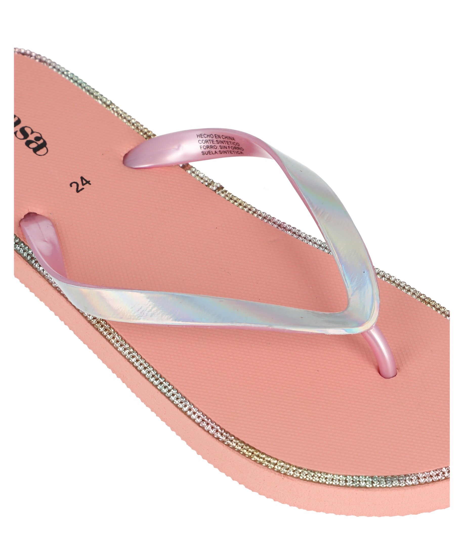 Flip Flops Iridiscentes Brillos ROSA