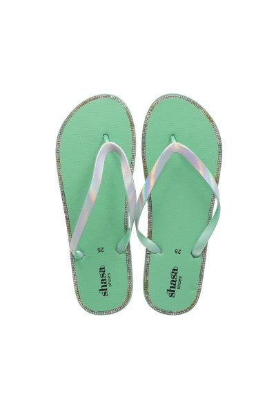 Flip Flops Iridiscentes Brillos VERDE