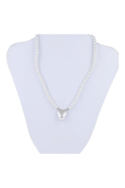 Choker Perlas Corazón PLATA