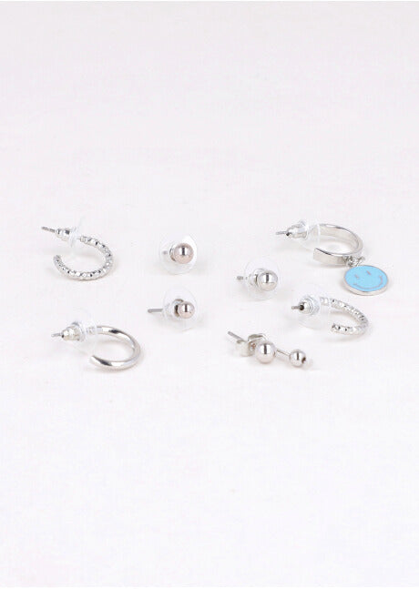 SET 8 EARCUFF CARITA SILVER