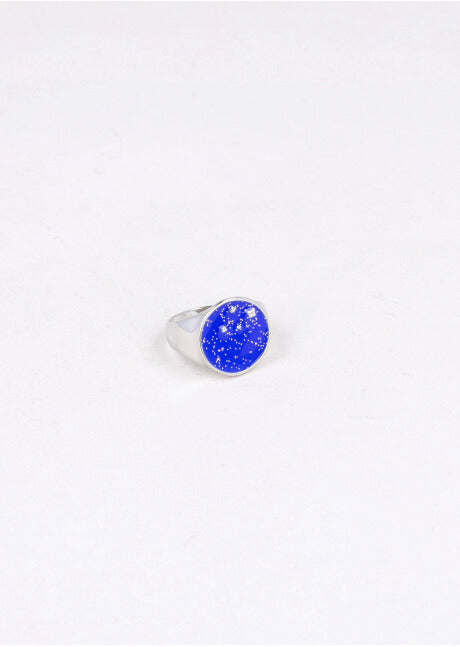 Star circle ring SILVER