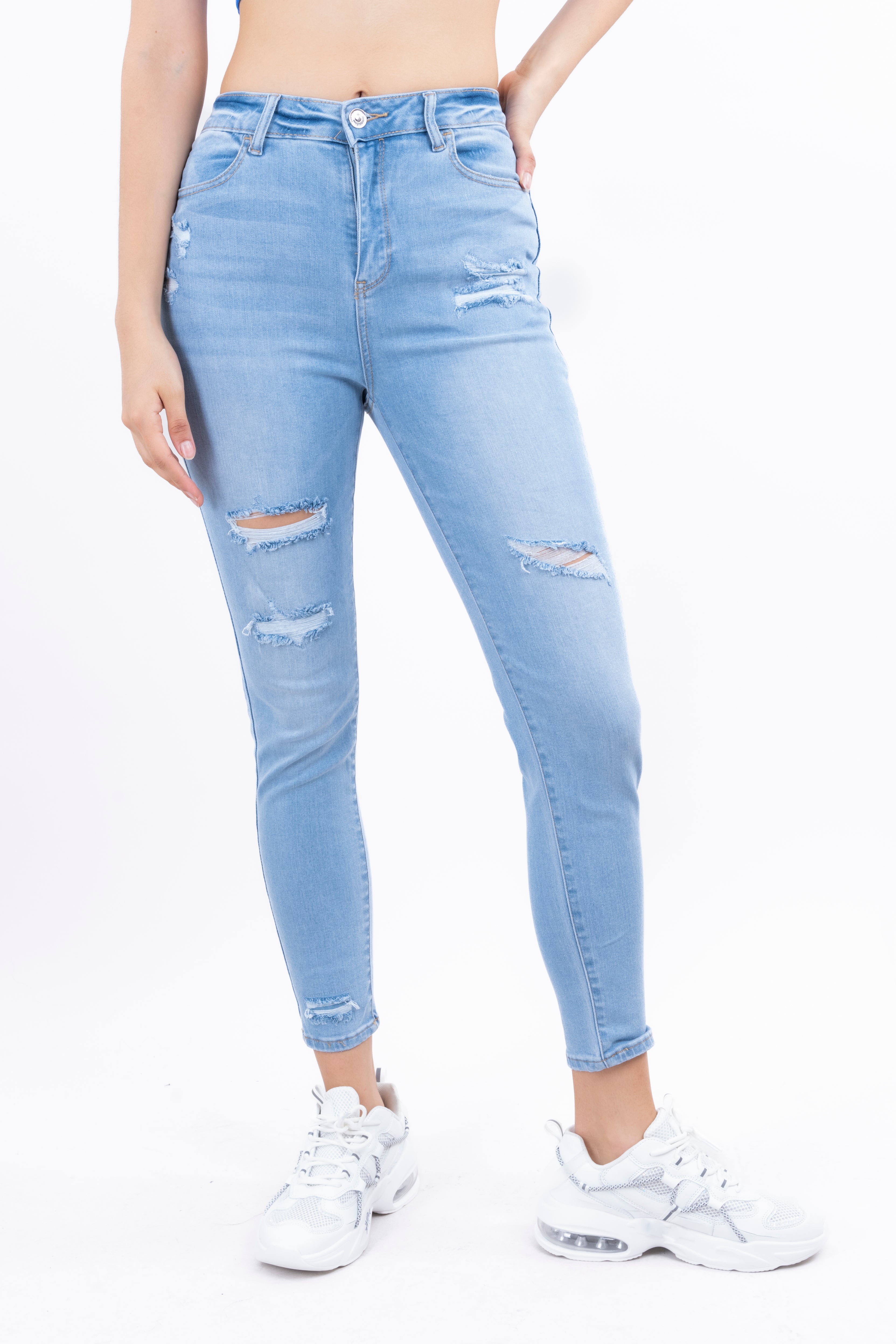 Jeans Skinny Destrucciones LIGHT WASH