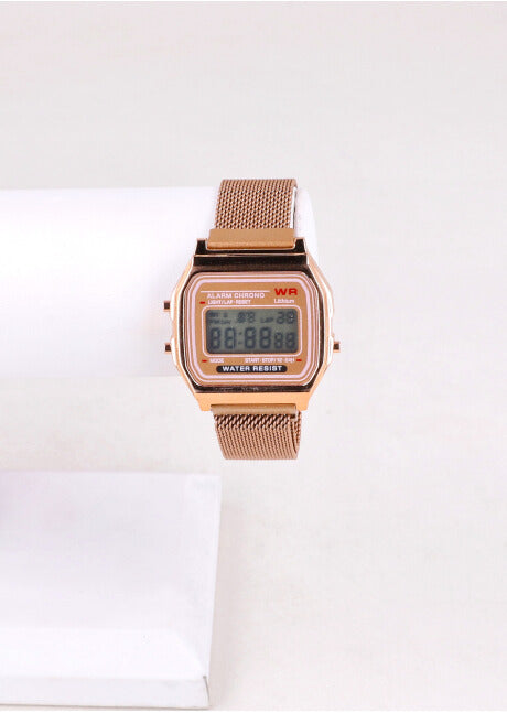 Reloj Retro Metálico ORO ROSA