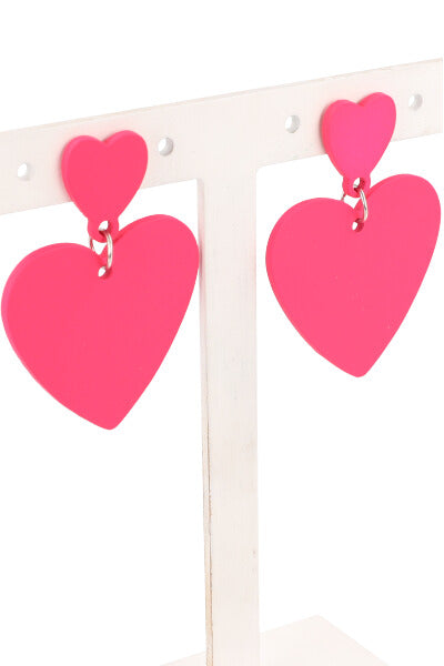 Aretes Studs Corazón ROSA