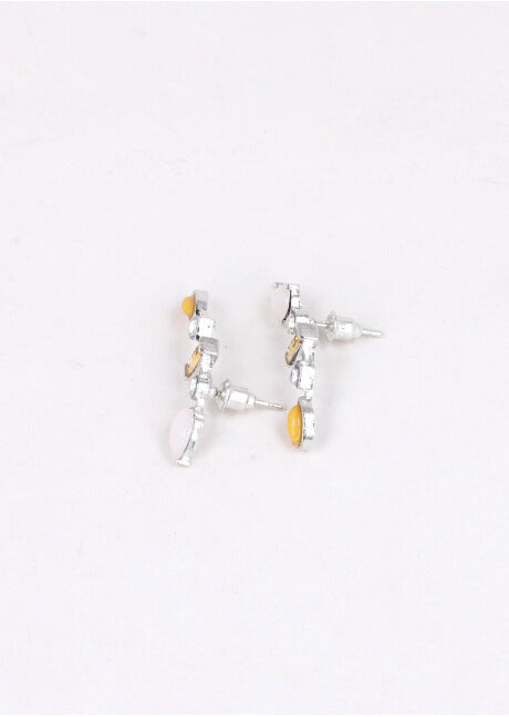 Crystal earrings SILVER