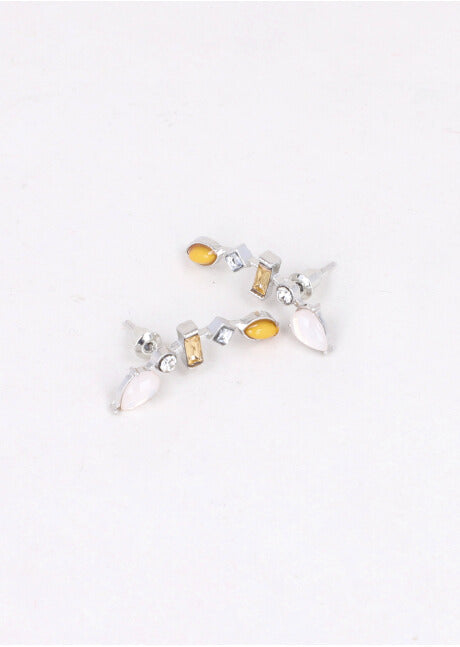 Crystal earrings SILVER