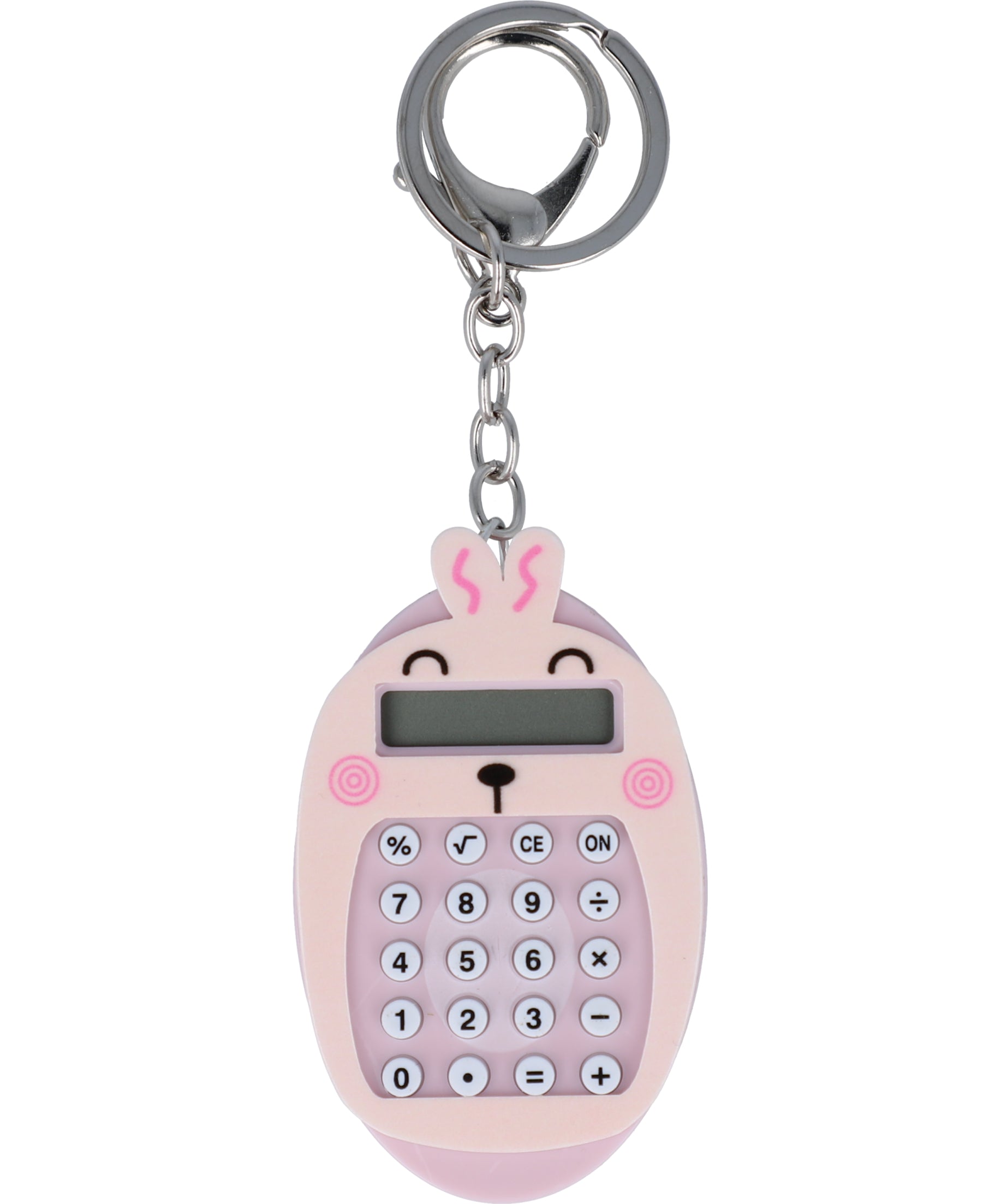 Rabbit calculator keychain PINK