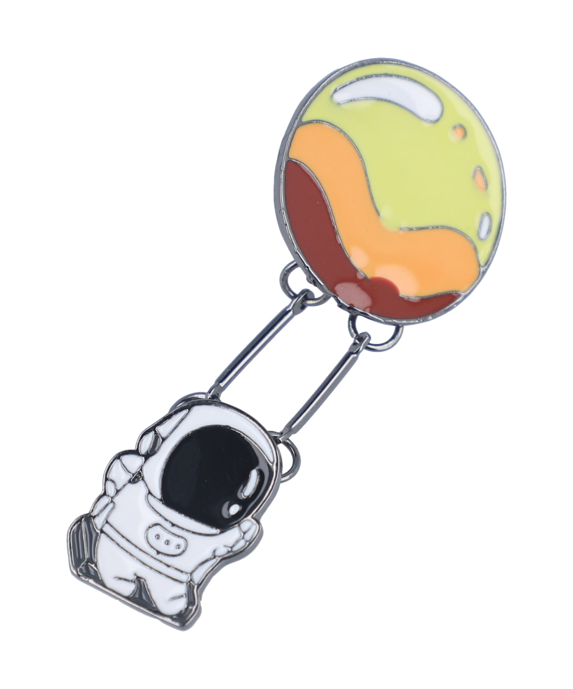 pin astronauta planeta columpio NARANJA