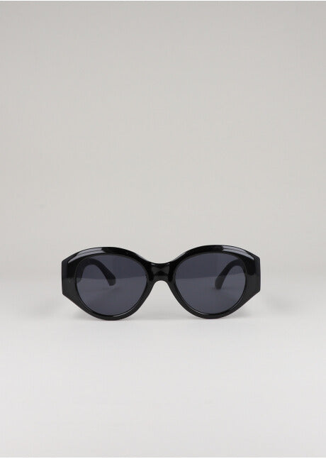 Rounded lenses Width frame BLACK