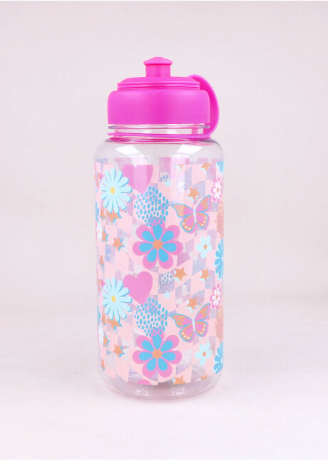 Transparent bottle flowers MULTICOLORED